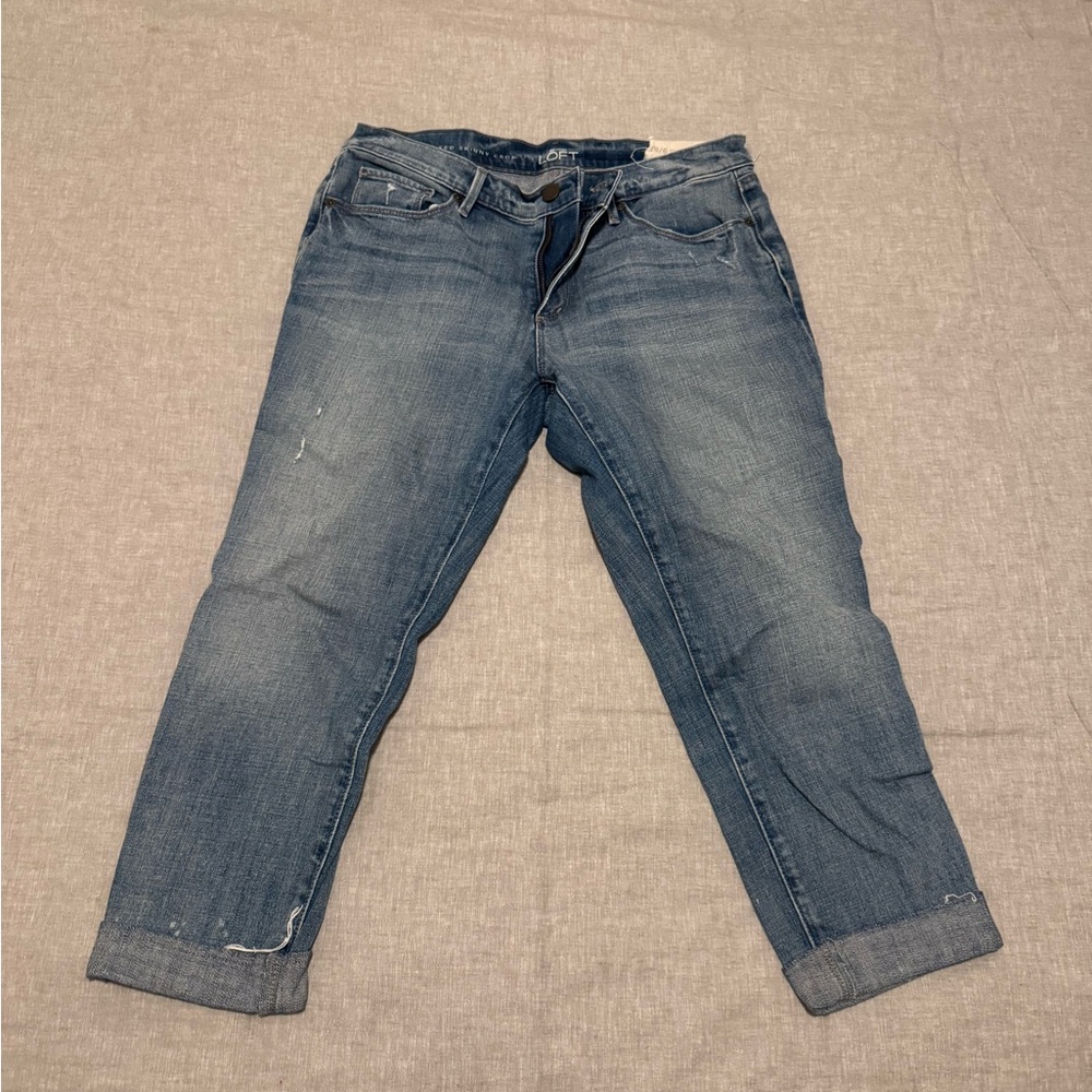 Women’s relaxed skinny crop jeans